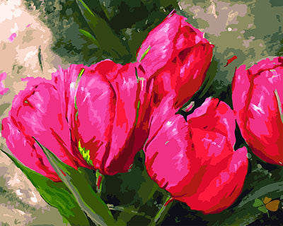 Flower Paint By Numbers Kits UK GX29002