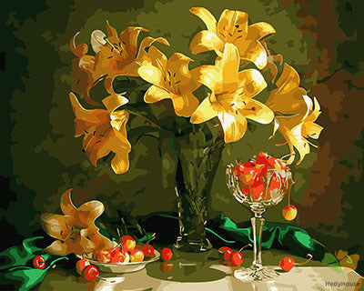 Flower Paint By Numbers Kits UK GX29070