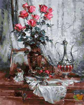 Flower Paint By Numbers Kits UK GX29124