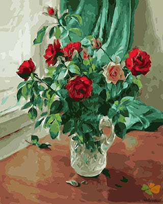 Flower Paint By Numbers Kits UK GX29146