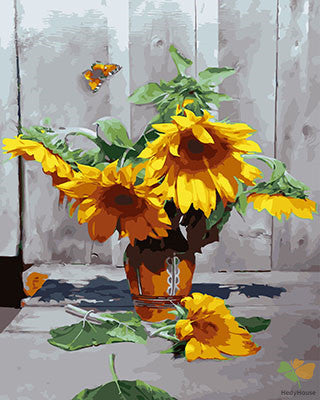 Flower Paint By Numbers Kits UK GX29159