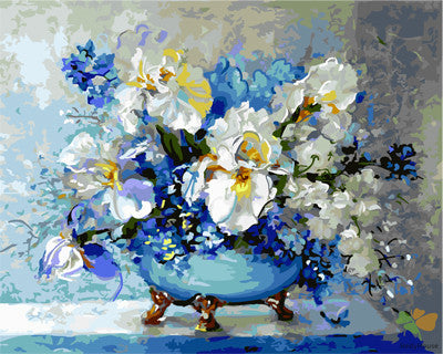 Flower Paint By Numbers Kits UK GX29174