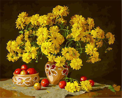 Flower Paint By Numbers Kits UK GX29189