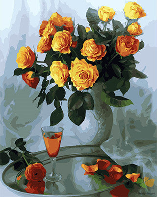 Flower Paint By Numbers Kits UK GX29196