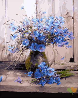 Flower Paint By Numbers Kits UK GX29215