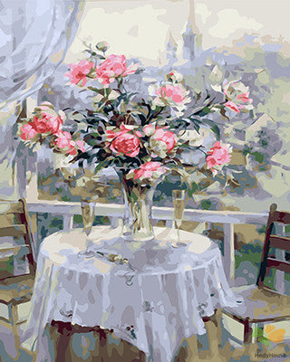 Flower Paint By Numbers Kits UK GX29216