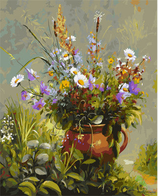 Flower Paint By Numbers Kits UK GX29343