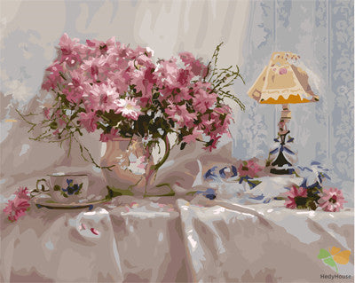 Flower Paint By Numbers Kits UK GX29347