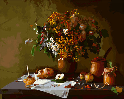 Flower Paint By Numbers Kits UK GX29349