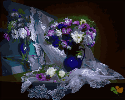 Flower Paint By Numbers Kits UK GX29351