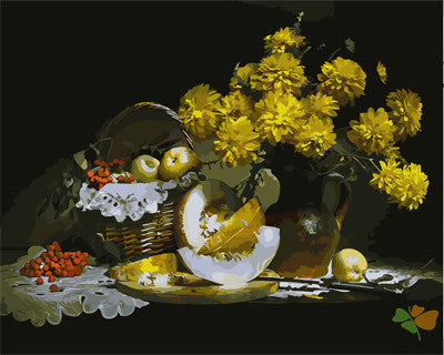 Flower Paint By Numbers Kits UK GX29353