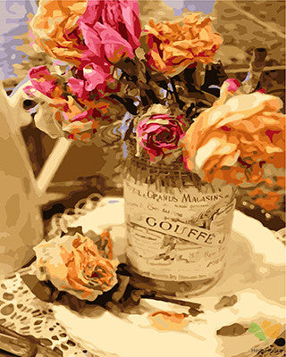 Flower Paint By Numbers Kits UK GX29416