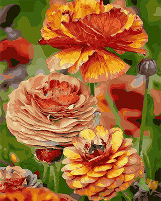 Flower Paint By Numbers Kits UK GX29418
