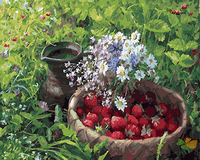 Flower Paint By Numbers Kits UK GX29424