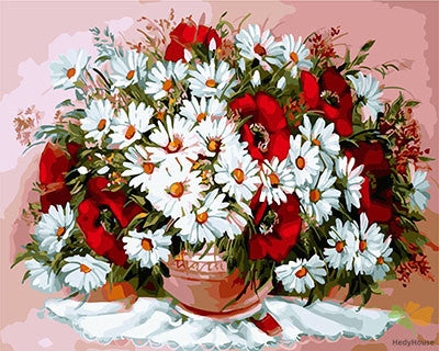 Flower Paint By Numbers Kits UK GX29467