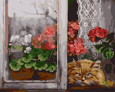 Flower Paint By Numbers Kits UK GX29471