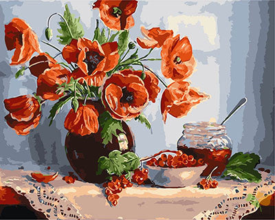 Flower Paint By Numbers Kits UK GX29474