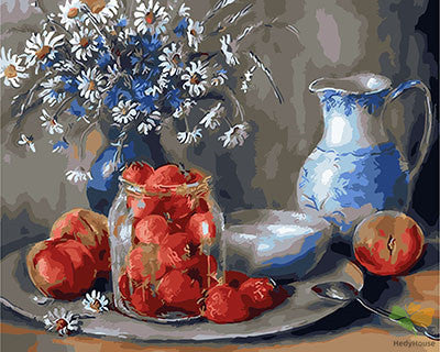 Flower Paint By Numbers Kits UK GX29498