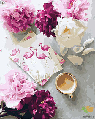 Flower Paint By Numbers Kits UK GX29604