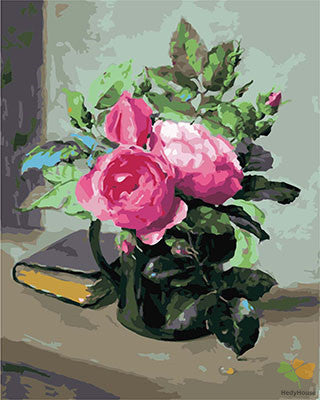 Flower Paint By Numbers Kits UK GX29611