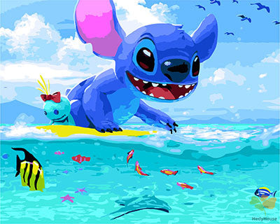 Cartoon Paint By Numbers Kits UK GX29627