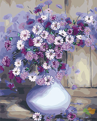 Flower Paint By Numbers Kits UK GX29633