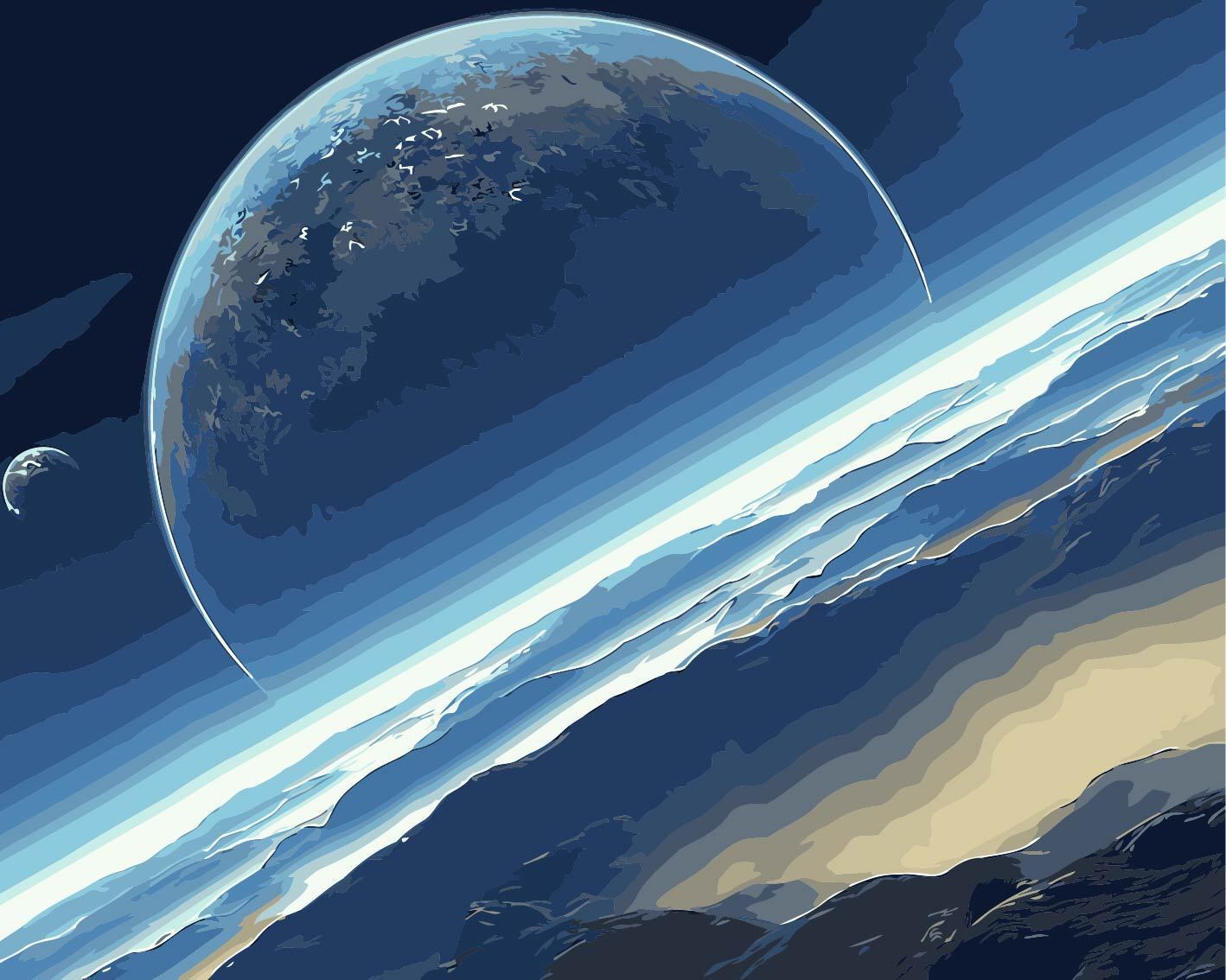 Natural Paint By Numbers Kits UK For Adult H737