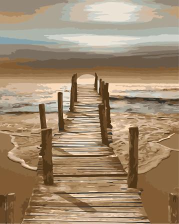 Natural Paint By Numbers Kits UK For Adult HQD1334