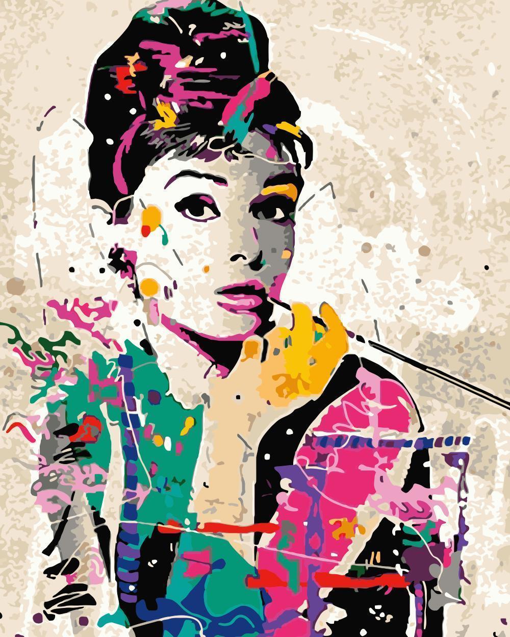 Portrait Paint By Numbers Kits UK For Adult HQD1341