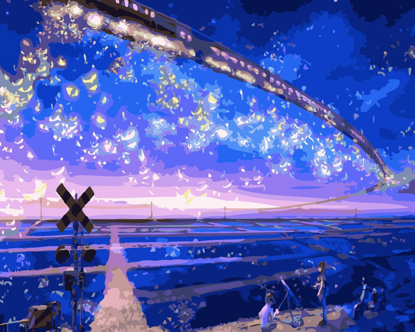 Landscape Paint By Numbers Kits UK For Adult HW6285