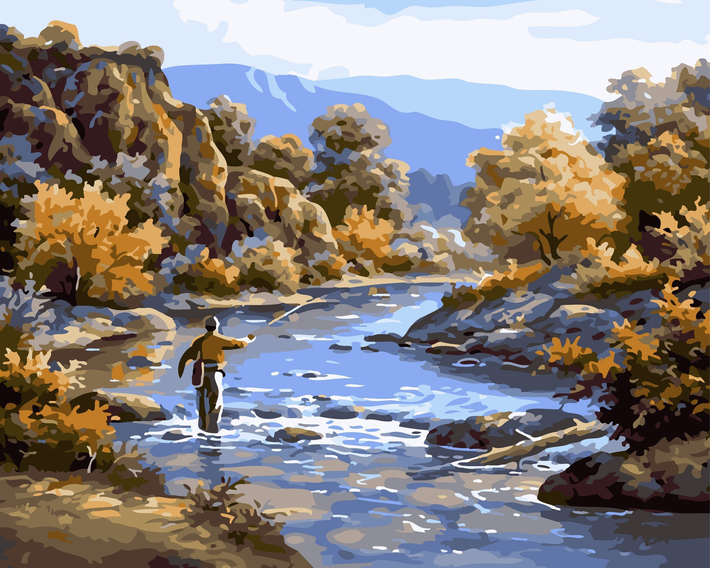 Natural Paint By Numbers Kits UK For Adult HW8206