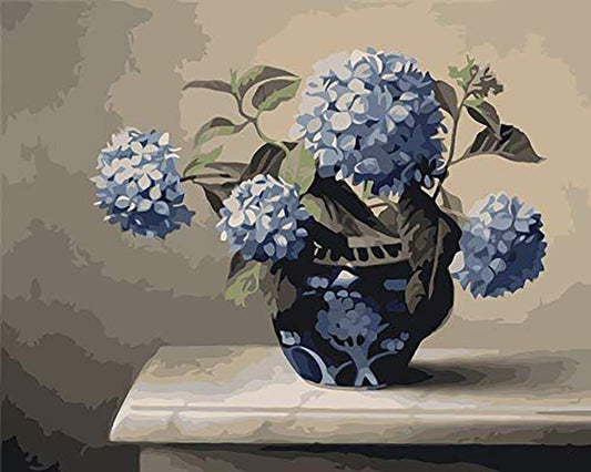 Flower Paint By Numbers Kits UK For Adult JW105