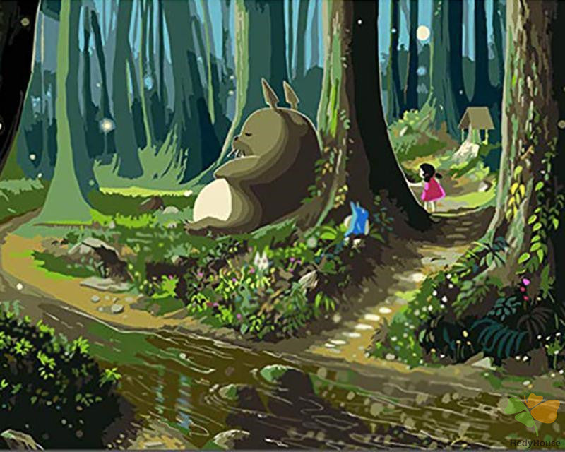 Cartoon Paint By Numbers Kits UK JW175