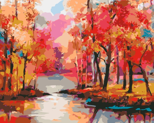 Natural Paint By Numbers Kits UK For Adult JW1827