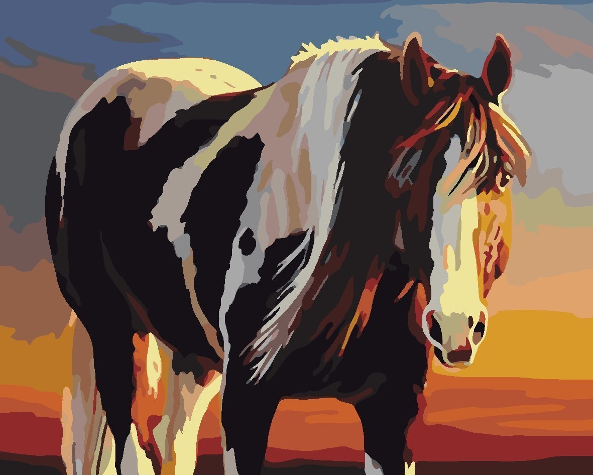 Animal Paint By Numbers Kits UK For Adult JW313