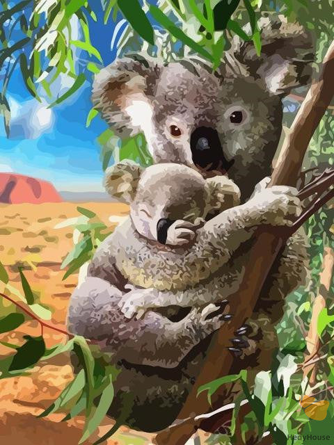 Animal Paint By Numbers Kits UK KLA9374