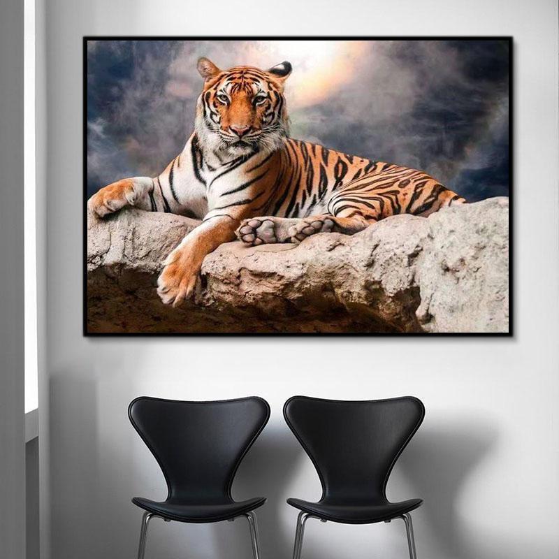 Animal Tiger Paint By Numbers Kits UK For Adult OTG6116