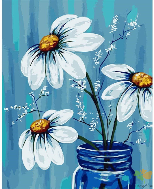 Flower Paint By Numbers Kits UK OTP3415