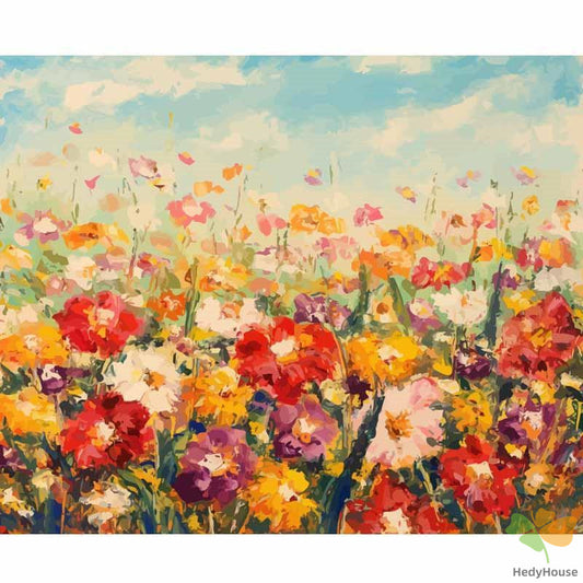 Flower Paint By Numbers Kits UK OTP3452