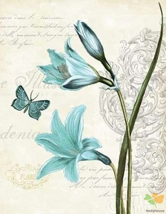 Flower Paint By Numbers Kits UK OTP3476