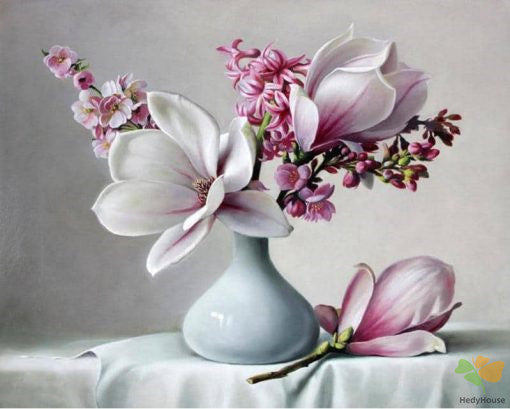 Flower Paint By Numbers Kits UK OTP3575