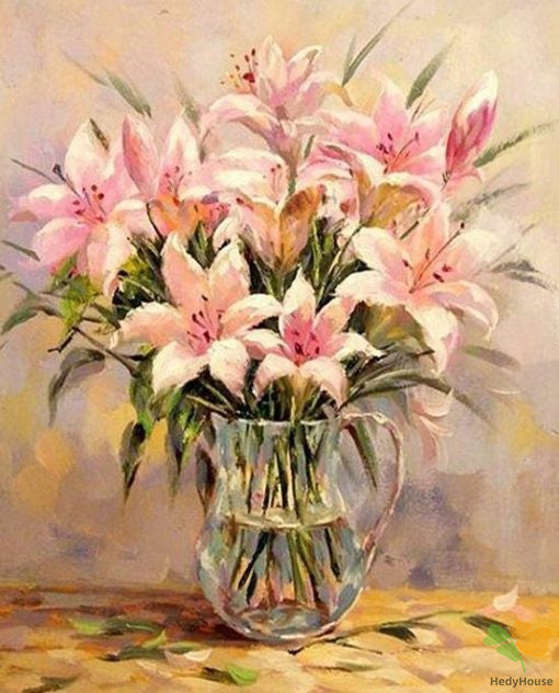 Flower Paint By Numbers Kits UK OTP3579