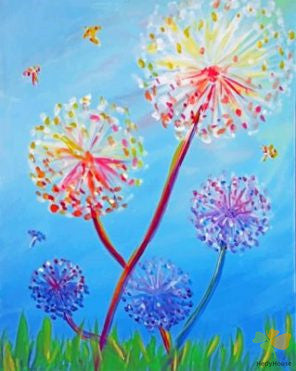 Flower Paint By Numbers Kits UK PGY1207