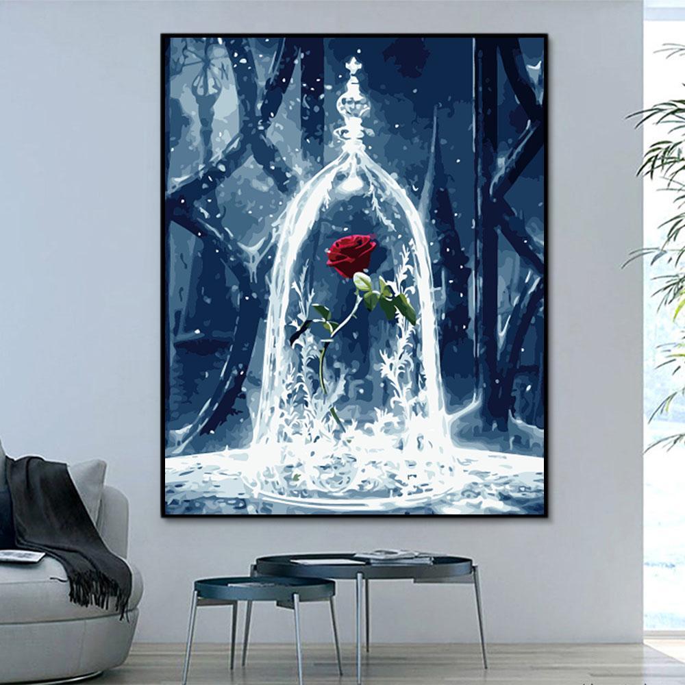 Flower Bottle Flower Paint By Numbers Kits UK For Adult PH9221