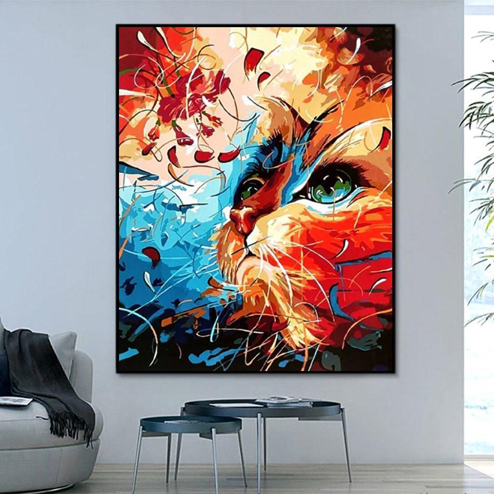 Cat & Dog Paint By Numbers Kits UK For Kids PH9464