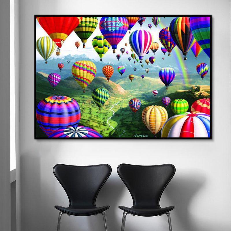 Pattern Hot Air Balloon Unique Paint By Numbers PH9553