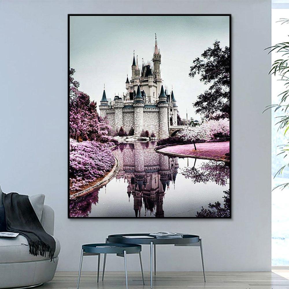 Landscape Castle Paint By Numbers Kits UK For Adult RA3265