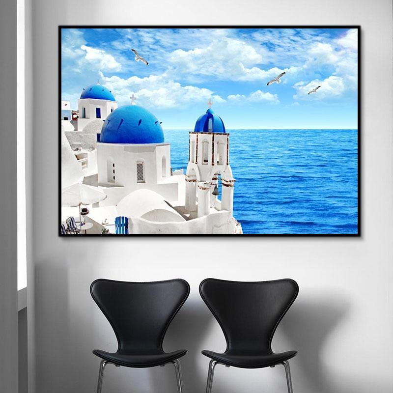 Landscape Greece Aegean Sea Paint By Numbers Kits UK RA3295