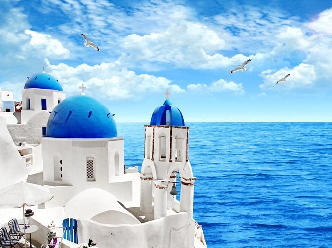 Landscape Greece Aegean Sea Paint By Numbers Kits UK RA3295