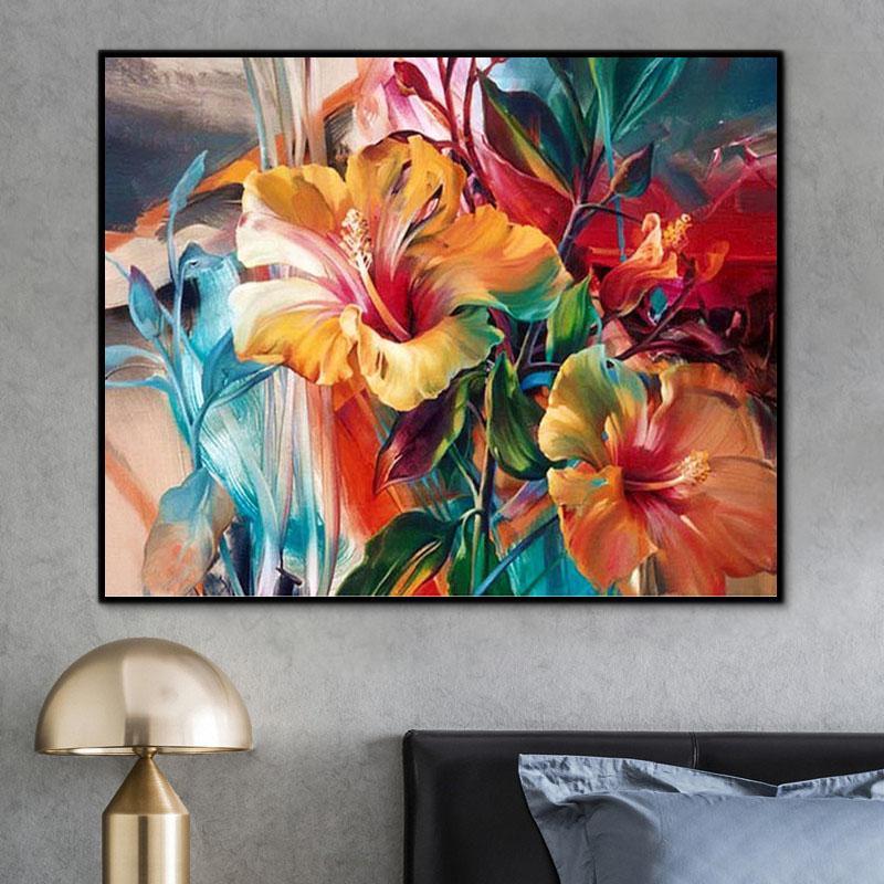 Flower Morning Glory Paint By Numbers Kits UK For Adult RSB8287